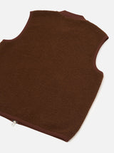 Zip Waistcoat Wool Fleece.