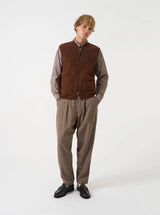 Zip Waistcoat Wool Fleece.