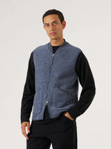 Zip Waistcoat Wool Fleece
