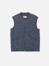 Zip Waistcoat Wool Fleece