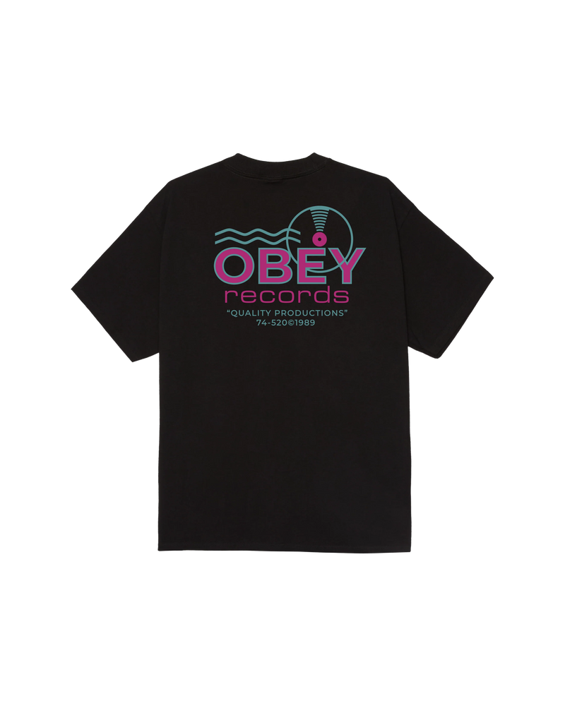 Obey Records Sounds Waves Tee