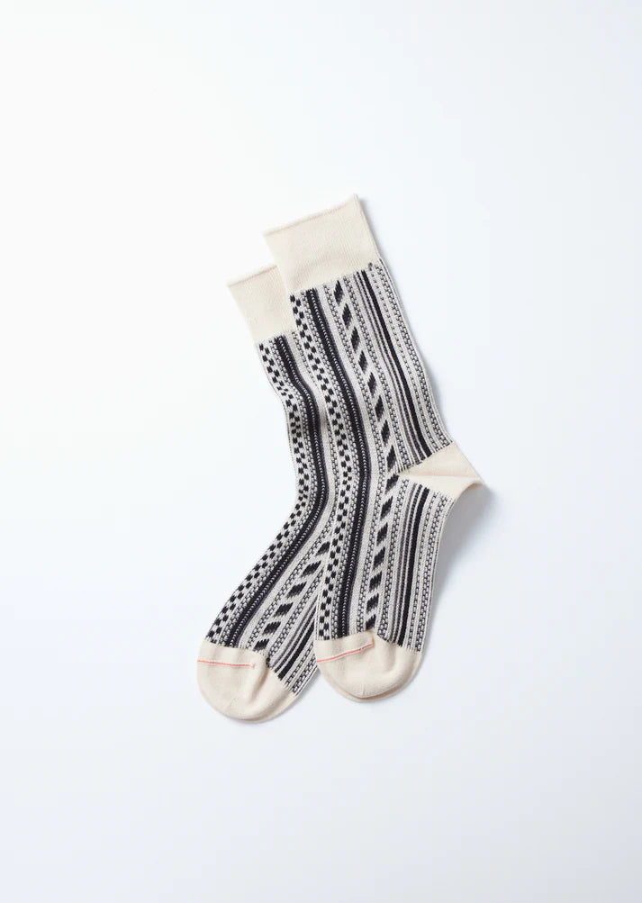 Multi Vertical Jacquard Socks