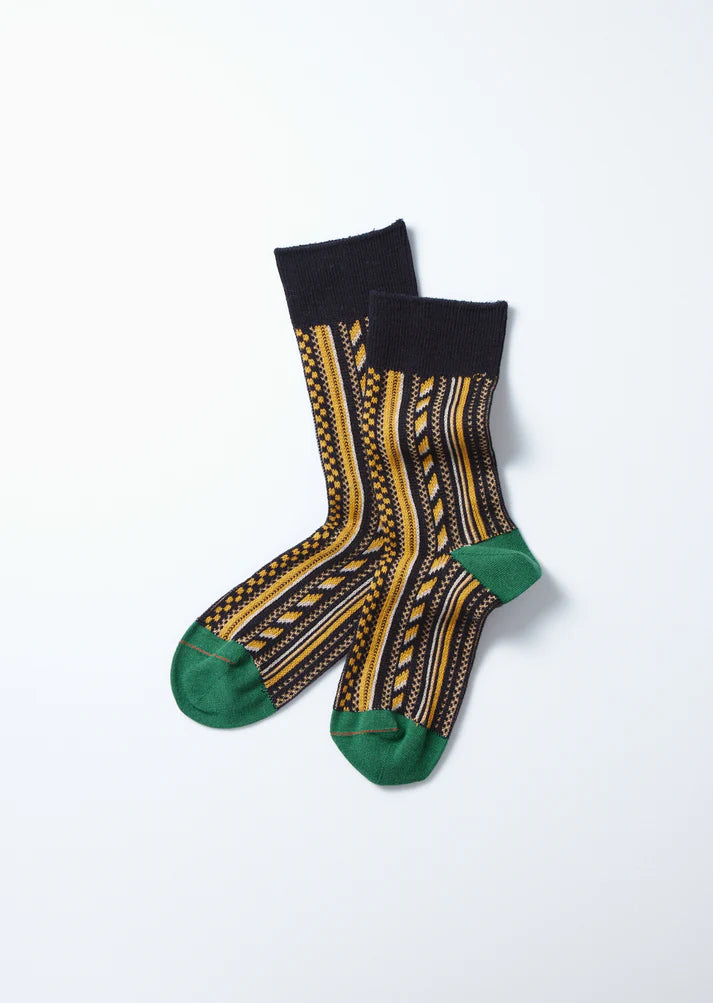 Multi Vertical Jacquard Socks