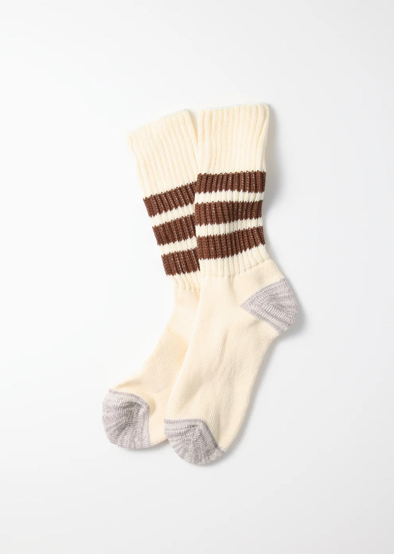 Rototo Coarse Ribbed Old School Sock