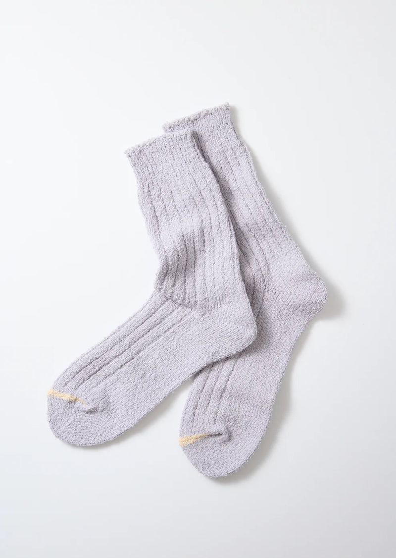 Recycled Cotton Boucle Crew Socks