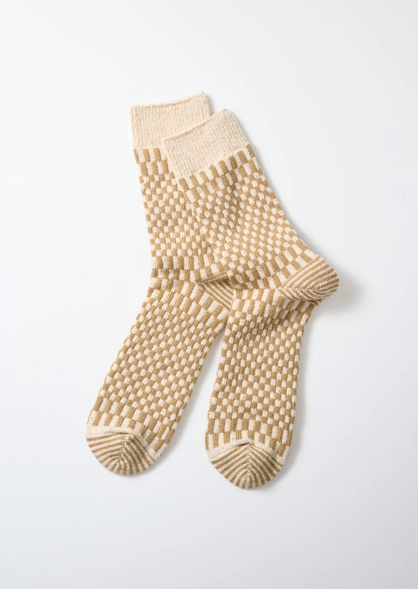 Checkerboard Pattern Socks