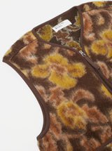 Flower Fleece Gilet Zip