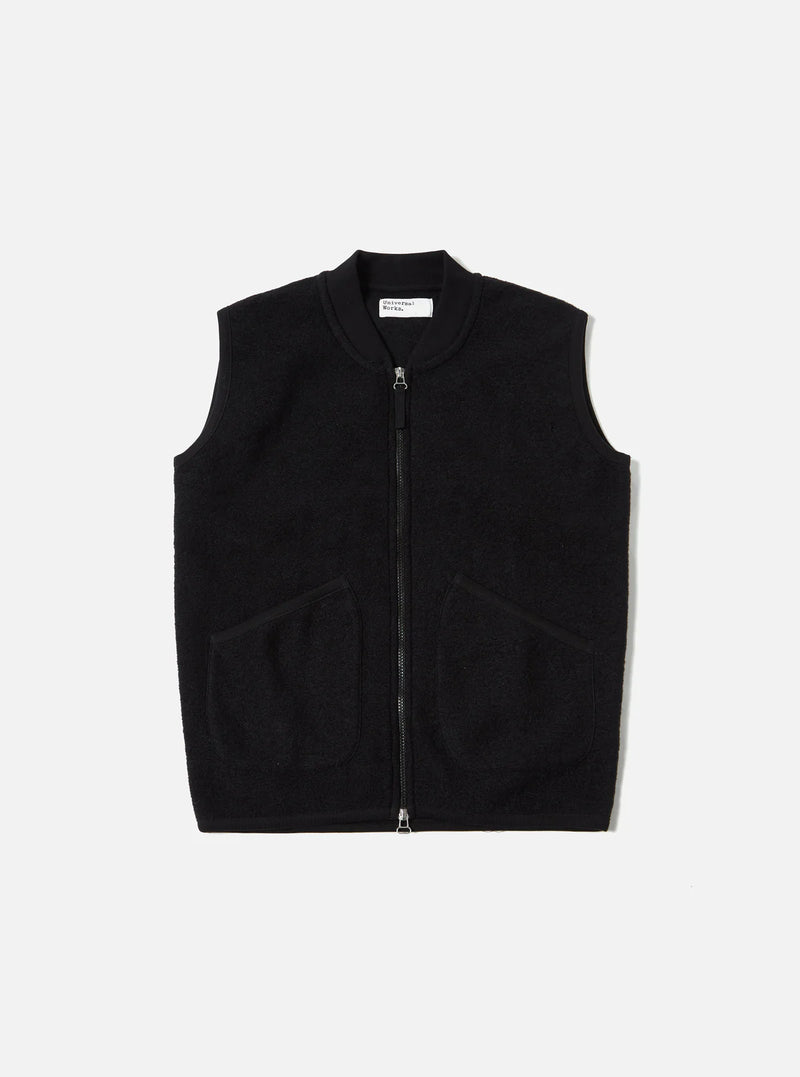 Zip Waistcoat Wool Fleece