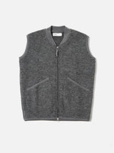 Zip Waistcoat Wool Fleece