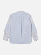 Patched Shirt Busy Stripe Cotton