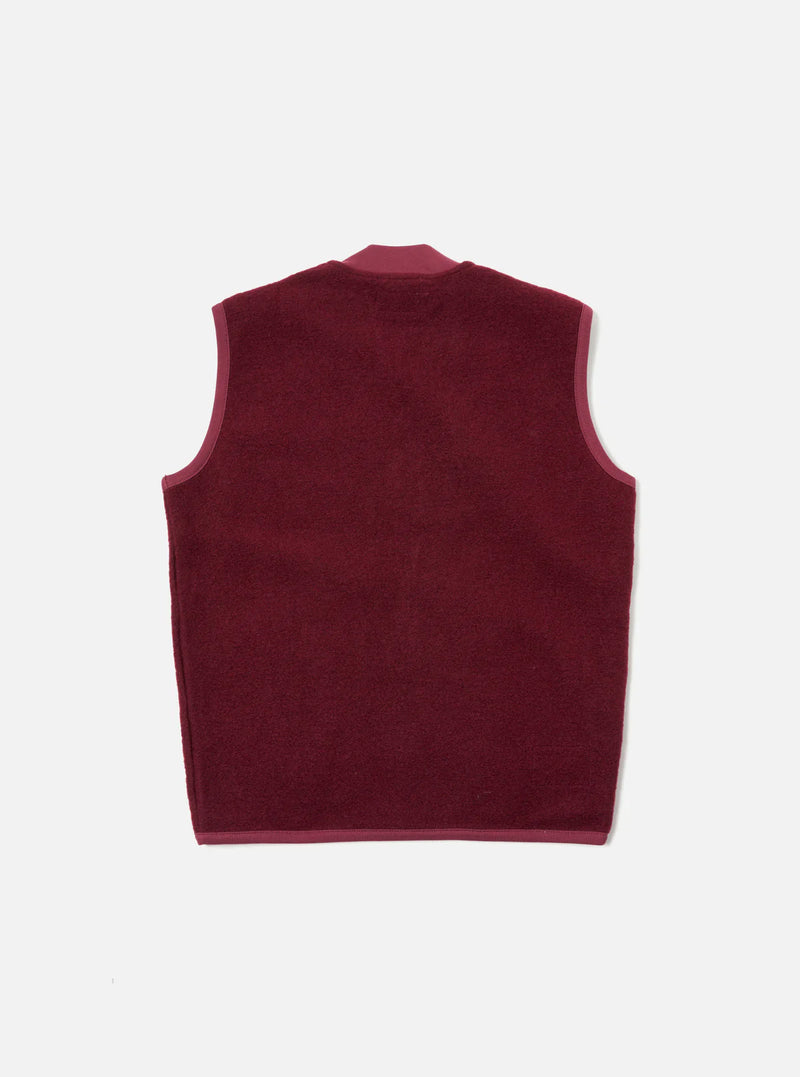 Zip Waistcoat Wool Fleece