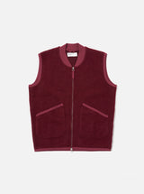 Zip Waistcoat Wool Fleece