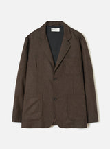 Two botton jacket recycled tweed.