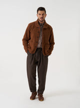 Pleated Track Pant Tweed