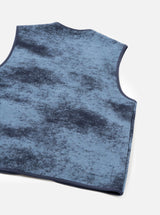 Zip Gilet Cloud Camo Knit.
