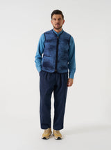 Zip Gilet Cloud Camo Knit.