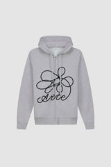 Flower Logo Zip Hoodie