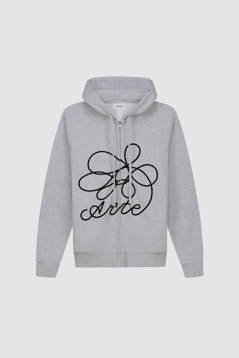 Flower Logo Zip Hoodie