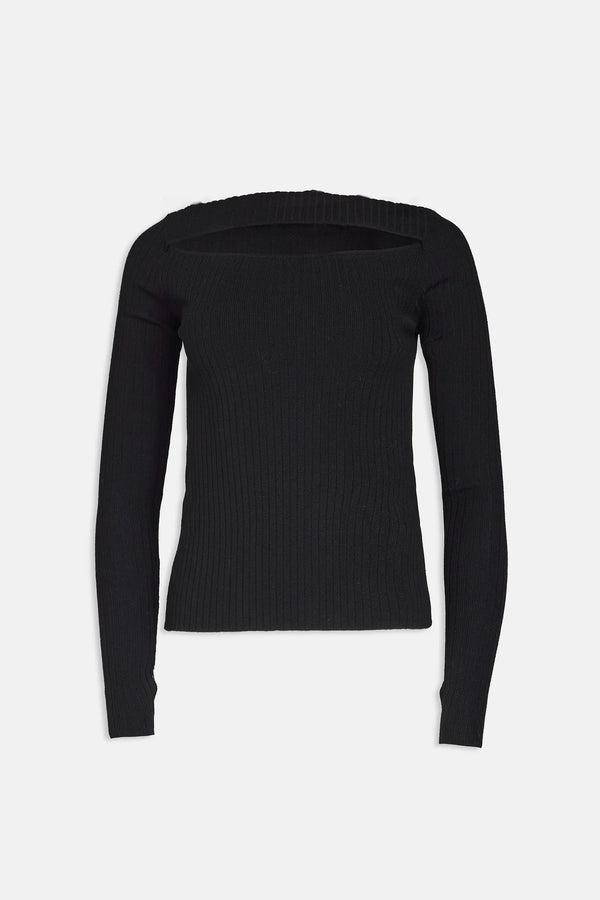 Top in maglia con cut-out