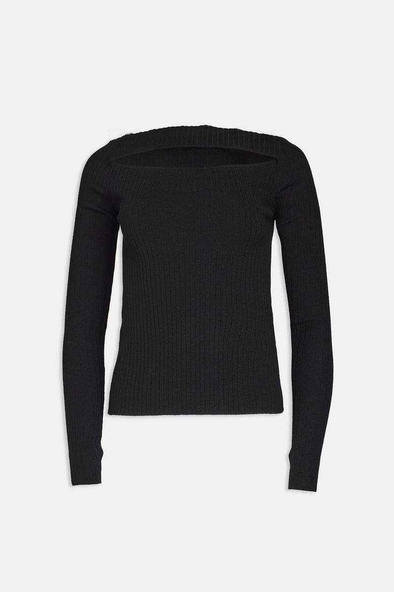 Top in maglia con cut-out