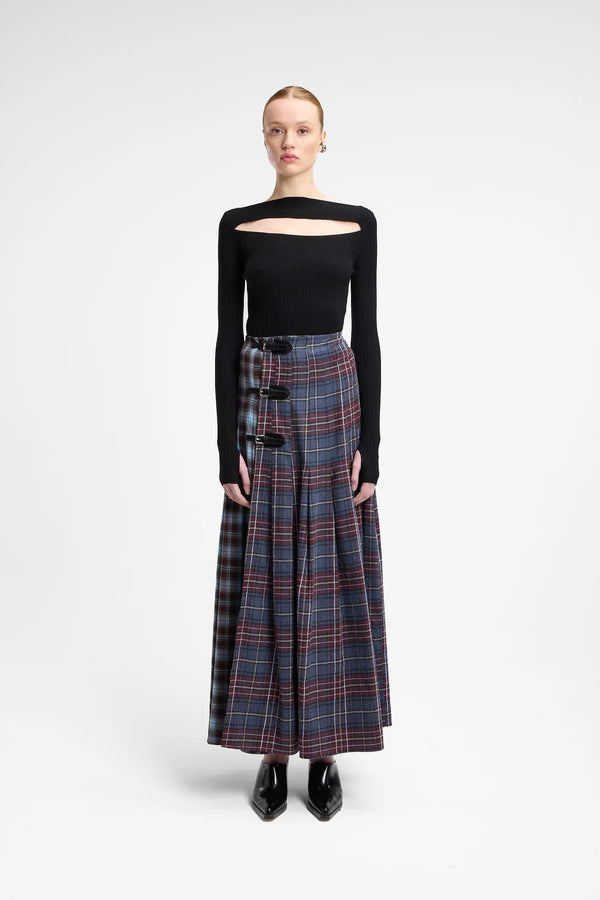 Top in maglia con cut-out