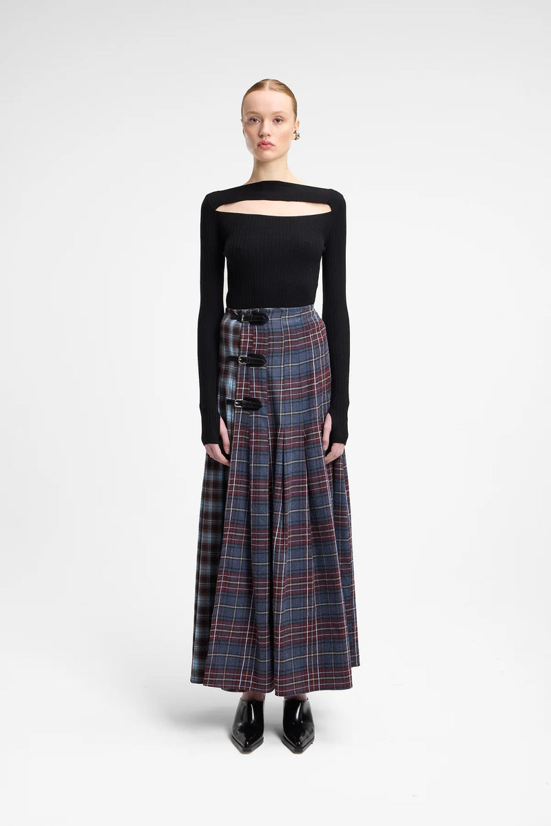 Top in maglia con cut-out