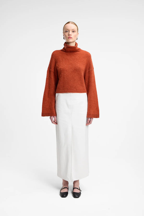 Maglia dolcevita crop