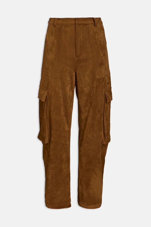 Pantalone baloon in alcantara