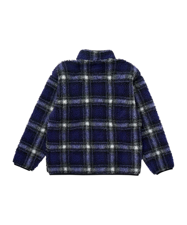 Shadow Plaid Sherpa Jacket