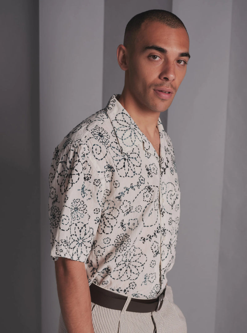 Kantha Cotton Camp Shirt