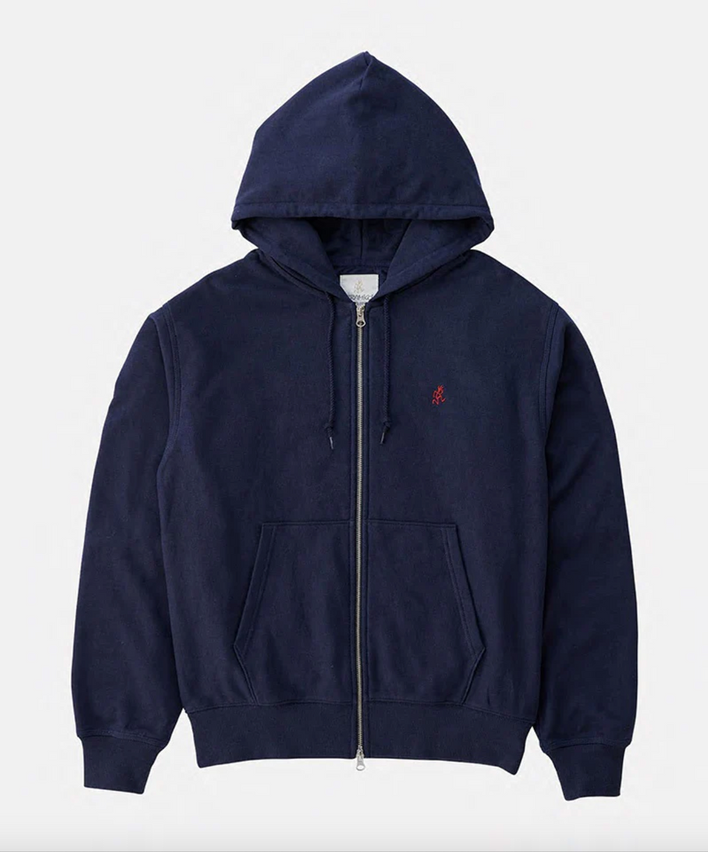 One Point Zip hooded sweatshirt