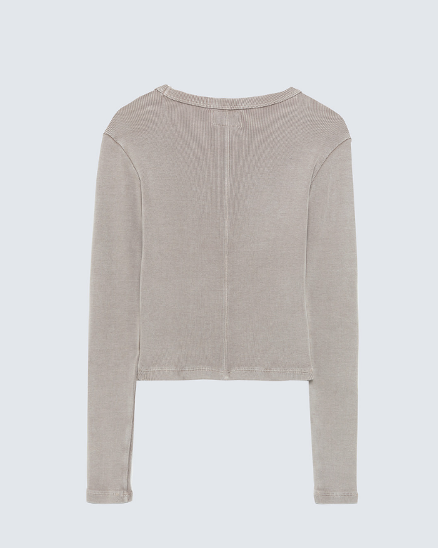 T-shirt cropped a coste