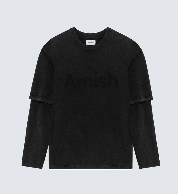 T-shirt doppia manica con Logo