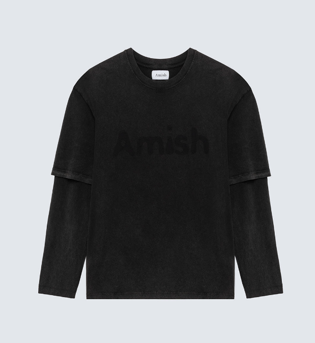 T-shirt doppia manica con Logo