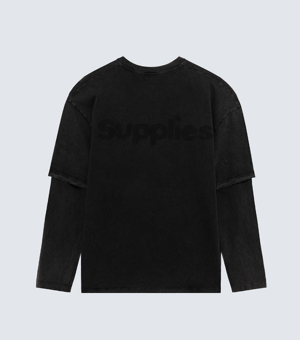 T-shirt doppia manica con Logo