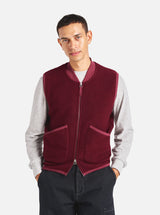 Zip Waistcoat Wool Fleece