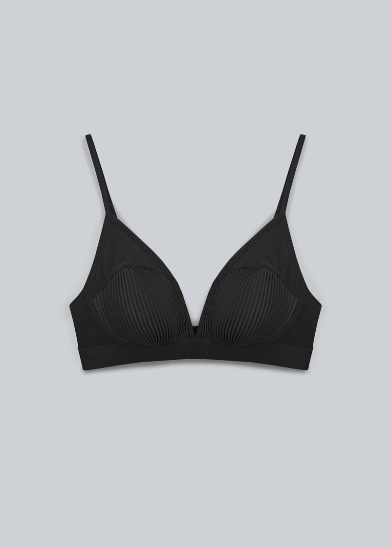 Satin Pleated Bralette | Naive Concept Store.