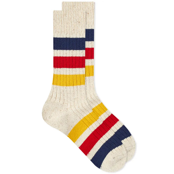 Rototo Park Stripe Crew Socks