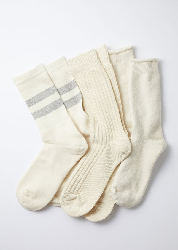 Rototo Organic Cotton Special Trio Socks.