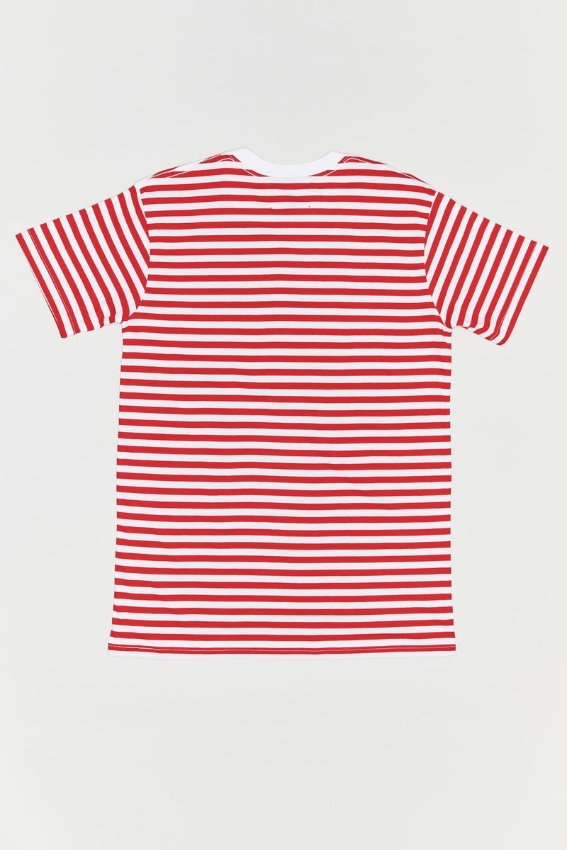 NAIVE STRIPED TEE.