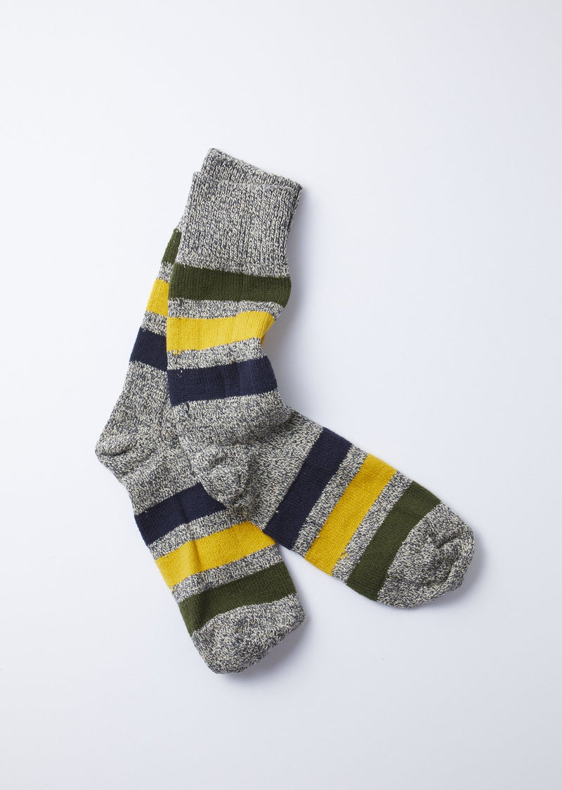 Rototo Park Stripe Crew Socks | Naive Concept Store.