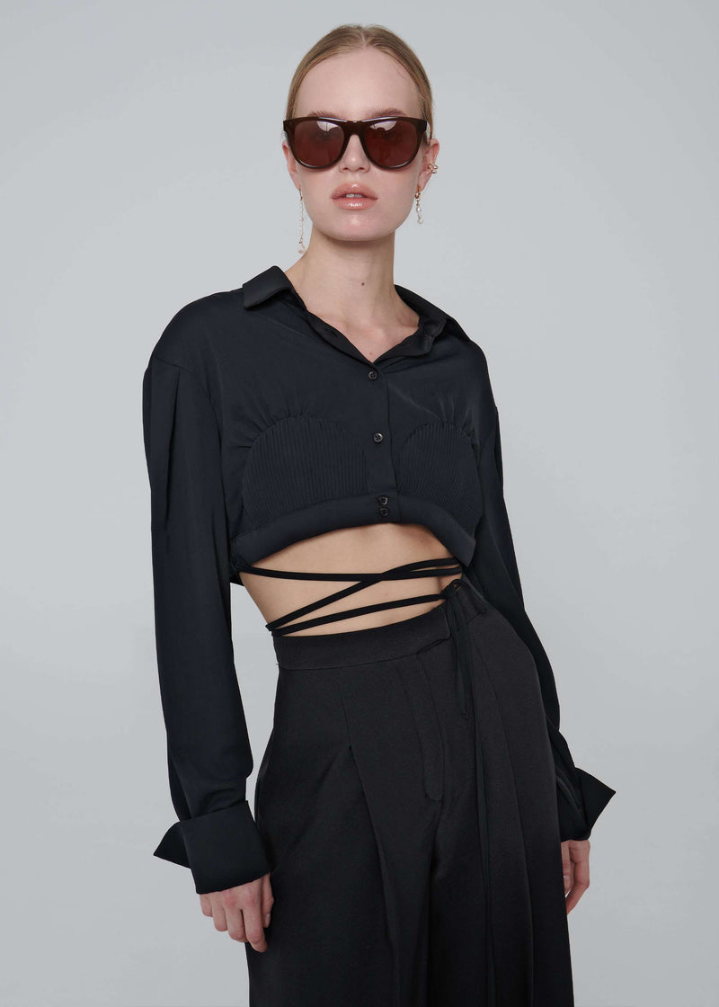 Cropped Women Tie Shirt | Naive Concept Store.