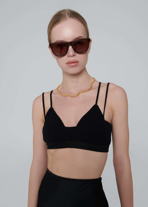 Double Layered Ribbed Bralette | Naive Concept Store.