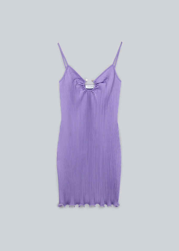 Pearl Pleated Mini Dress | Naive Concept Store.